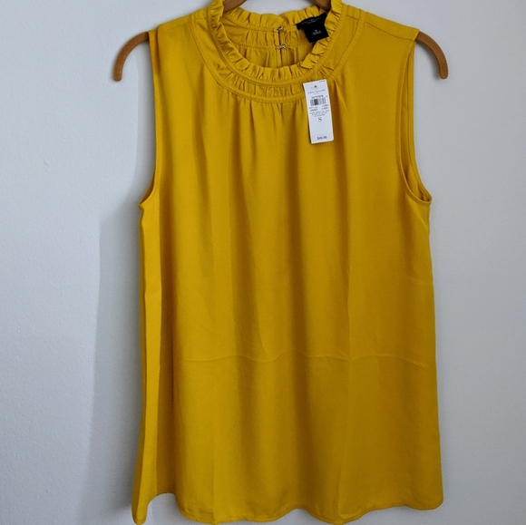 Ann Taylor Factory Tops - NWT Ann Taylor Factory  Yellow Top Size S
